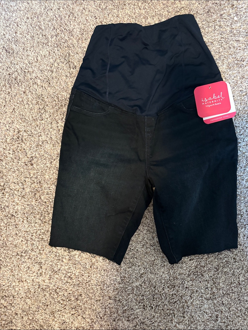 Black Maternity Shorts